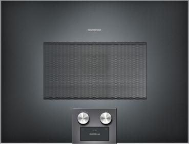 Gaggenau BM455100 - Serie 400, Mikrowellen-Backofen, Türanschlag: links, Gaggenau Anthrazit, 60 x 45 cm, 5 Jahre Garantie!